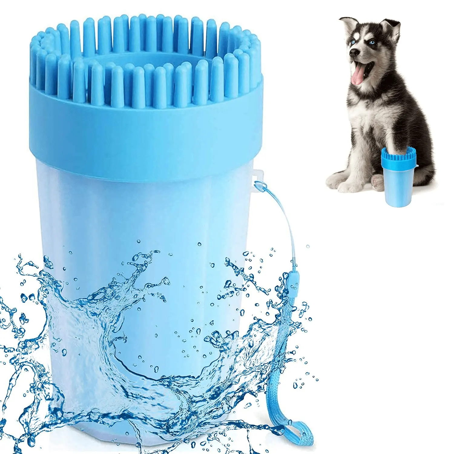 Hot Sales Portable Silicone Pet Foot Washing Cup For Dogs Grooming With Muddy Paw