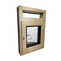 Ventana y puertas de aluminio, toldo abatible fijo de vidrio de aluminio y metal, ventanas abatibles colgadas laterales deslizantes