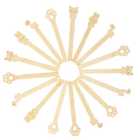Bâtonnets de bambou en gros avec têtes d'animaux mignonnes – Bâtonnets écologiques pour loisirs créatifs, friandises DIY et fêtes