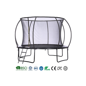 <span class=keywords><strong>Trampoline</strong></span> d'extérieur robuste en acier Zoshine Pumpkin de 6 à 16 pieds avec filet de sécurité, gants de boxe, composants en <span class=keywords><strong>mousse</strong></span> et en plastique, bande LED - Product Image 1