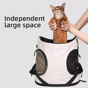 경량 소프트 프론트 캐리 토트백 여행용 애완동물 백팩 캐리어 (소형견 및 고양이용) - Product Image 3