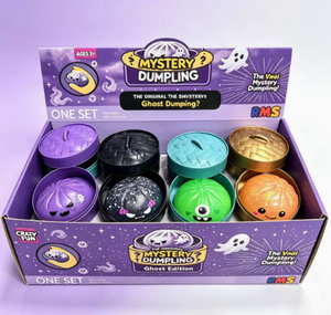 En gros, Jouet sensoriel anti-stress coloré, Balle à presser anti-stress, Squishies en forme de fantôme d'Halloween violet, Boîte mystère, Squishies en forme de boulette et de pain vapeur - Product Image 4