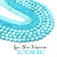 Bracelet de perles rondes en pierre de cristal naturel Turquoise pour femmes hommes 6mm 8mm 10mm perles rondes en cristal