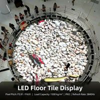Écran LED interactif P3.91 pour sol, 8K HDR10+, étanche, haute résistance, dalles de sol pour la location de scènes et les événements