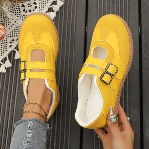 Zapatos Planos Mary Jane para Mujer, Primavera-Verano 2026, Parte Superior de PU, Color Mixto, Cierre de Velcro, Tacón Bajo, Suela Plana, Casuales para Uso Diario - Product Image 6