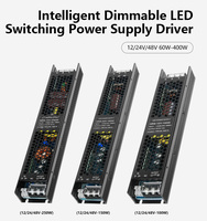 Controlador LED AC-DC DALI Regulable de 24V de Voltaje Constante, Carcasa de Aluminio Económica, 90-99% de Eficiencia, 3 Años de Garantía para Tiras de Luz