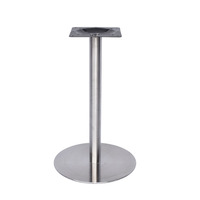 Support de salle à manger en acier inoxydable pour restaurant Pieds latéraux Base de table de luxe en laiton de 914mm