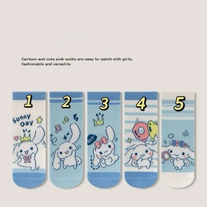 Sanrio Women's Cartoon Cinnamon Dog Mid-Calf Socks Spring Summer Combed Cotton Breathable Casual Socks For Youth - Product Image 3