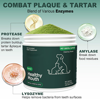 Complément alimentaire en poudre d'algues pour chiens et chats OEM Dental Health, réduit le tartre, absorption rapide, soutien immunitaire, usage quotidien