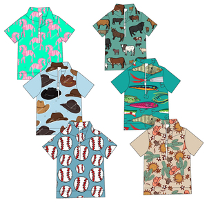 Offre Spéciale – Polo Enfant Garçon à Col Montant et Manches Courtes, Motif Personnalisé, Fermeture Éclair, Vêtement d'Été pour Enfants - Product Image 1