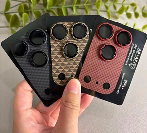 واقي عدسة الكاميرا الخلفية الجديد من ألياف الكربون والمعدن لعام <span class=keywords><strong>2026</strong></span> لهاتف آيفون 17 برو ماكس و17 برو - Product Image 6