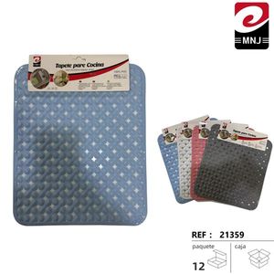 แผ่นรองพื้นครัว 100% PVC กันลื่น สีฟ้า 60x90 ซม. MNJ - Product Image 3