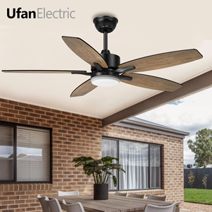 Hiện đại 42 inch LED quạt trần với điều khiển từ xa kim loại xây dựng 6 tốc độ 5 Blades DC động cơ cho phòng khách trong nhà sử dụng - Product Image 3