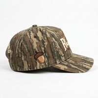 Casquette de baseball personnalisée à 5 panneaux, de haute qualité, avec logo brodé, motif camouflage woodland et broderie arbre, pour la chasse et le sport, vente en gros