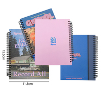 Couverture en papier unique avec logo personnalisé spirale bobine double anneau bloc-notes carnet en bois bobine souvenir de voyage
