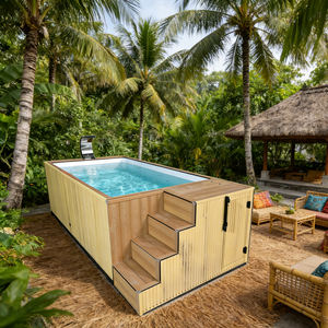 <b>Above</b>-<b>Ground</b> WPC <b>Pool</b> with Modular & Customizable Design Waterfall Leisure Function Commercial Garden & Home Backyard <b>pool</b> - Product Image 4