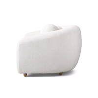 Ensemble de canapés de salon au design moderne, canapé sectionnel minimaliste aux courbes sculpturales, meubles d'intérieur pour villa, hôtel cinq étoiles