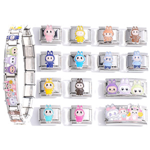 Cartoon Character Italian Modular Bracelet Zinc Alloy DIY Splicing Unisex Gift Jewelry Accessories - Product Image 1
