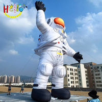 Décorations géantes gonflables d'astronautes, modèle de personnage de dessin animé gonflable blanc portable