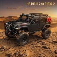 HB R1011-2 à R1016-2 1/10 4WD RC Rock Crawler RTR Dumbo RC Diff Lock Moteur 550 2.4GHz 2 Vitesses 4 Servos 100m pour Voiture RC Tout-Terrain