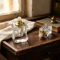 Flacons classiques vides de 1/3/5 ml en verre transparent avec bille roulante pour huiles essentielles, conteneurs pour parfums, cadeau fait main