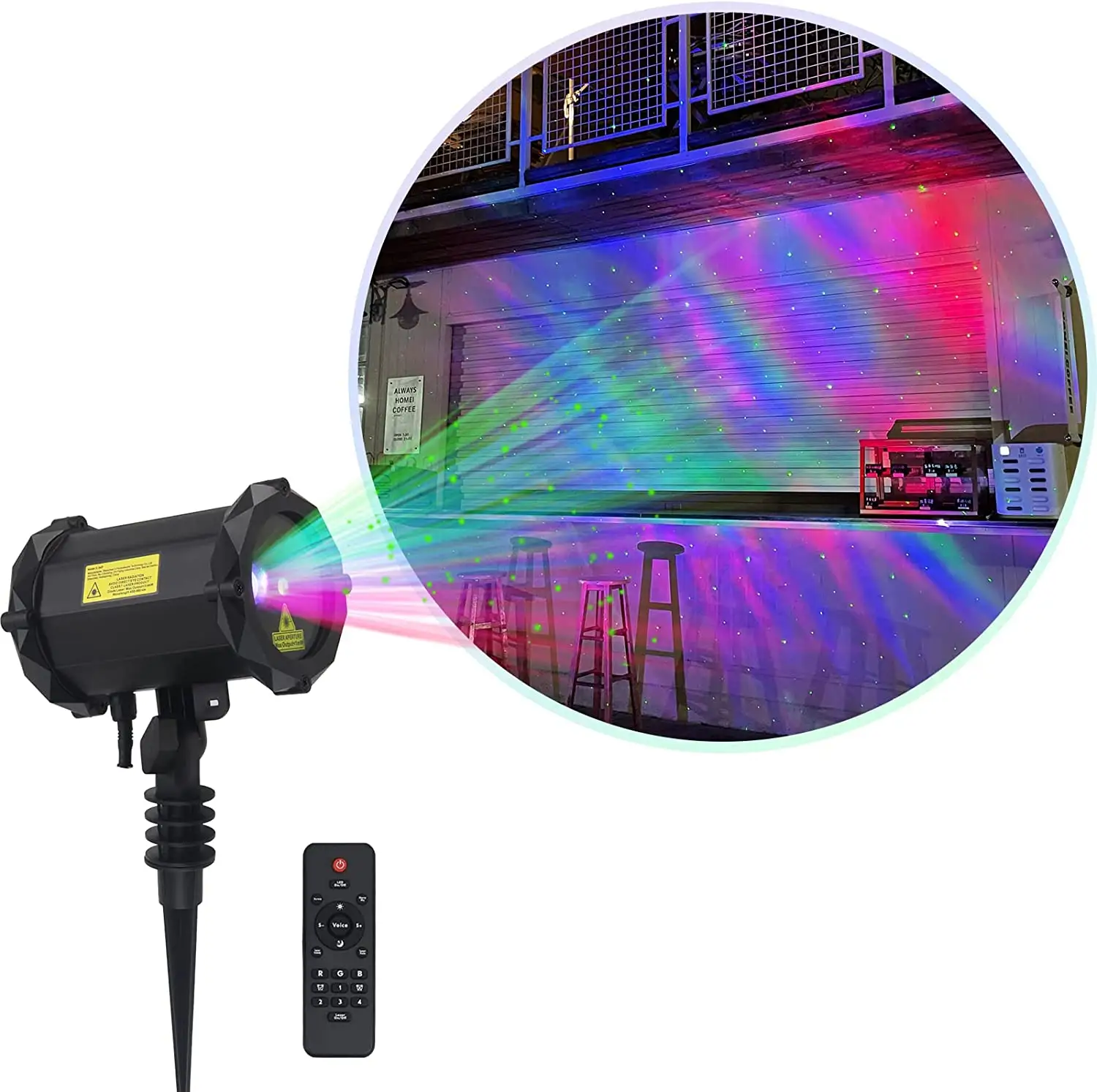 RGB Nhà Yard Giáng Sinh Trang Trí Nội Thất Không Thấm Nước Cắm Trại Năng Lượng Mặt Trời Ánh Sáng Laser Nắp LED Chuỗi Cổ Tích Ánh Sáng Cho Vườn