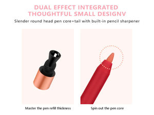 MLM Custom Logo Vegan Creamy Makeup Long-lasting Blending LipLiner with Transfer Resistant Formula Private Label <b>Lip</b> <b>Liner</b> Brown - Product Image 2