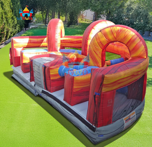 Parcours d'obstacles gonflable Blaze de qualité commerciale, château gonflable interactif Lava pour enfants et adultes, idéal pour les fêtes et la location en extérieur - Product Image 4