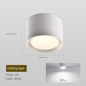 12W 15W LED Downlight Negro Blanco Superficie Driverless Lámpara de techo 5W 7W 9W Cob LED Focos para habitación de iluminación de techo de hotel - Product Image 6