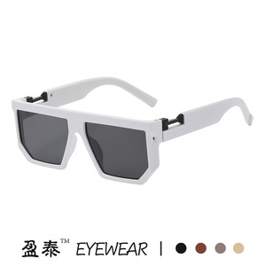 Eyewear <b>Square</b> <b>Sunglasses</b> UV400 Plastic Metal Frame Unisex Fashion Style - Product Image 5