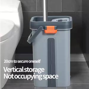 Заводская оптовая продажа, набор Плоских швабров для мытья пола, набор прочных металлических прямоугольных швабров из нержавеющей стали - Product Image 6