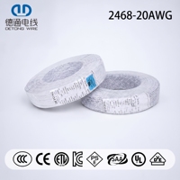 Câble d'alimentation 2468 20AWG Deux à Trois Pôles Isolation PVC Cuivre UL758/CAS C22.2 N°210 300V 80 ℃   Utilisation électronique