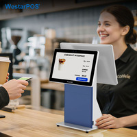 Systèmes de point de vente WestarPOS CRS001 pour café, tout-en-un avec caméra intégrée, imprimante NFC et scanner