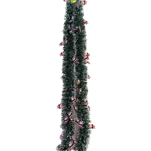 Chất lượng cao bán buôn giáng sinh có dây tinsel Vòng hoa Icicle Xmas cây tinsel năm mới kỳ nghỉ bên trang trí