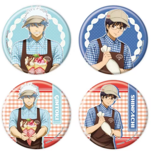 Insigne en métal <span class=keywords><strong>Gintama</strong></span> Anime japonais 6 pièces gravé à la main imprimé offset pour les fans d'animation japonaise - Product Image 1