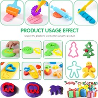 Panwenbo Ensemble de 12 outils de jeu en plastique pour la pâte à modeler avec 5 extrudeuses, ciseaux, rouleaux, rouleaux à pâtisserie, emporte-pièces pour enfants de 3 ans et plus