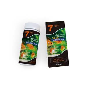 어항 탱크 테스트 키트 담수 및 바닷물에 대한 pH 수족관 테스트 스트립 7 in 1 모니터링 수준 - Product Image 4