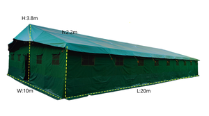 Best Heavy Duty Four-Season Double Layer Canvas Steel A-<b>Frame</b> Tent 10x20 Waterproof Durable for Base (Milita-surplus - Product Image 3
