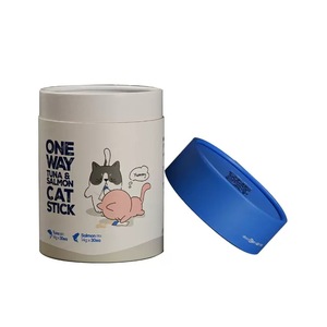 Recyclable Kraft Paper Can Round Cylinder Container <b>Sealed</b> Paper Food Jar for Pet Snack Packaging - Product Image 1
