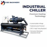 Système de refroidissement industriel personnalisé 100 CV avec chiller à vis semi-hermétique pour eau
