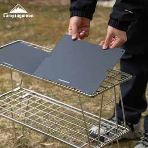 <span class=keywords><strong>Coleman</strong></span> T-2258 Table pliante de camping légère en alliage d'aluminium en deux parties avec filet et plateau - Product Image 4