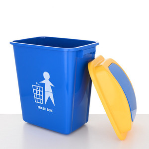 Factory wholesale 30L thickened swing-<b>lid</b> plastic trash can, 20L household waste sorting <b>bin</b> - Product Image 1