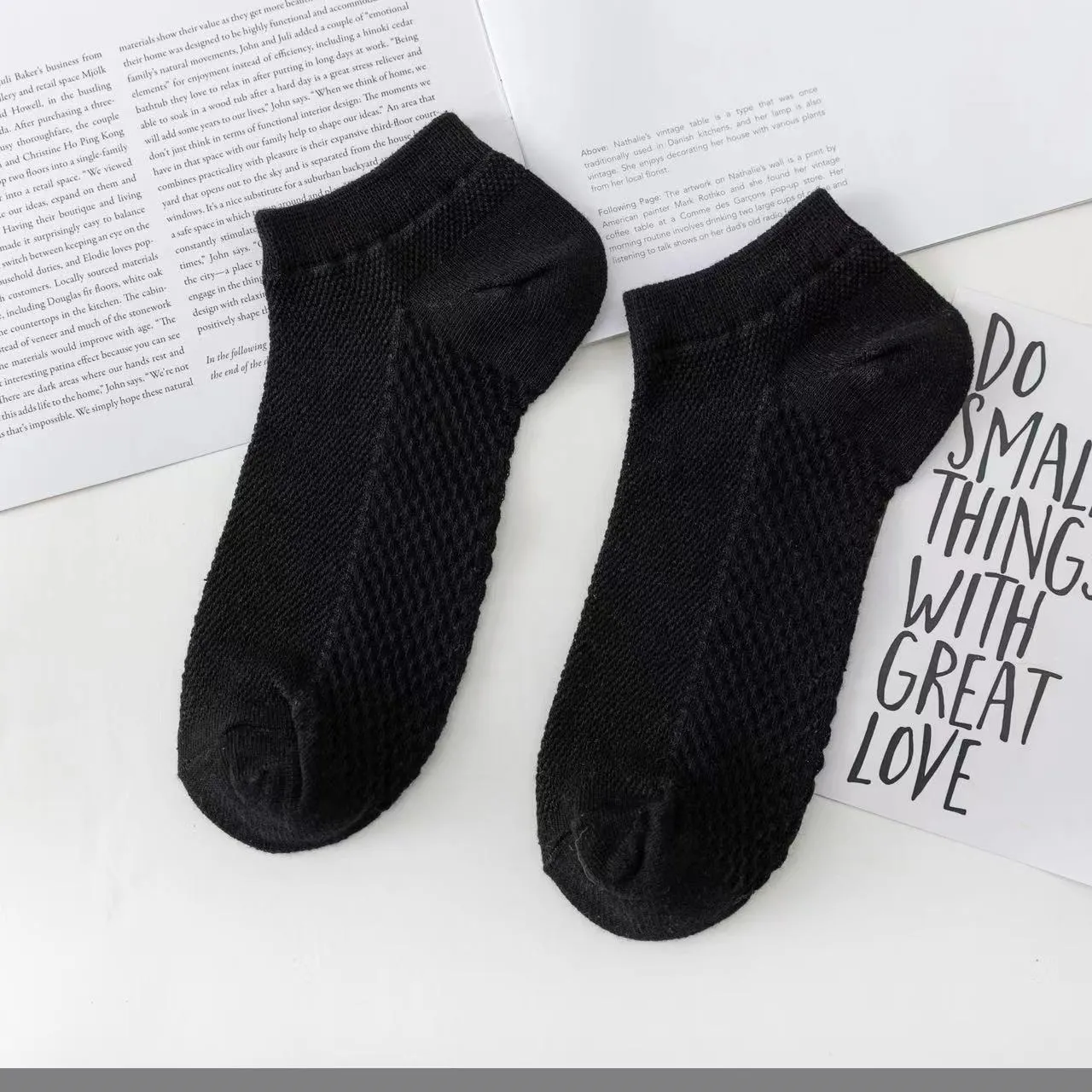 Wholesale Mens polyester socks Hosiery Solid Colour cheap Breathable Low Cut Short no show Socks