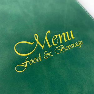 Cubierta de Menú de Cuero Personalizada a Precio de Fábrica, Menú de Cafetería con Carpeta de 3 Anillos, Libro de Menú para Restaurante - Product Image 5
