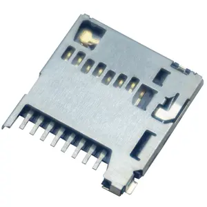 공장 가격 1.28H 8Pin TF 푸시 마이크로 SD 카드 소켓 어댑터 TF 마이크로 SD 메모리 카드 커넥터