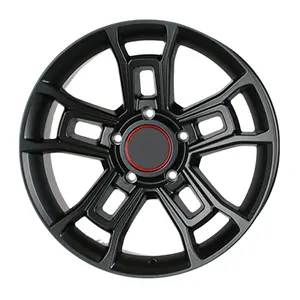 Moyeu de roue noir 16 "17" 18 ''20'' jantes en alliage tout-terrain 6x139.7 5x150 5x114.3 prix de gros roue de voiture pour TOYOTA # SUR1057 - Product Image 2