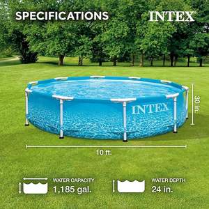 <span class=keywords><strong>Piscine</strong></span> hors sol <span class=keywords><strong>INTEX</strong></span> 28208 10 pieds x 30 pouces en PVC bleu, ensemble <span class=keywords><strong>de</strong></span> <span class=keywords><strong>piscine</strong></span> familiale circulaire avec support <span class=keywords><strong>de</strong></span> <span class=keywords><strong>tuyau</strong></span>, <span class=keywords><strong>pompe</strong></span> <span class=keywords><strong>de</strong></span> <span class=keywords><strong>piscine</strong></span> - Product Image 5