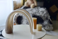 Sculpture abstraite en verre soufflé à la main, thème Musique et Mascotte, Figurine d'art moderne pour décoration de table et accent de maison