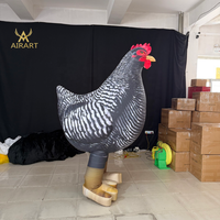 Costume de poulet gonflable personnalisé pour activités interactives, événement promotionnel en magasin, tenue de volaille gonflable