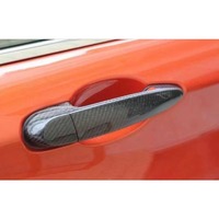 Coques de poignées de porte en fibre de carbone pour BMW 4D Sedan F30 E90 05-15 Série 3 E87 F20 07-15 Série 1 Garnitures extérieures